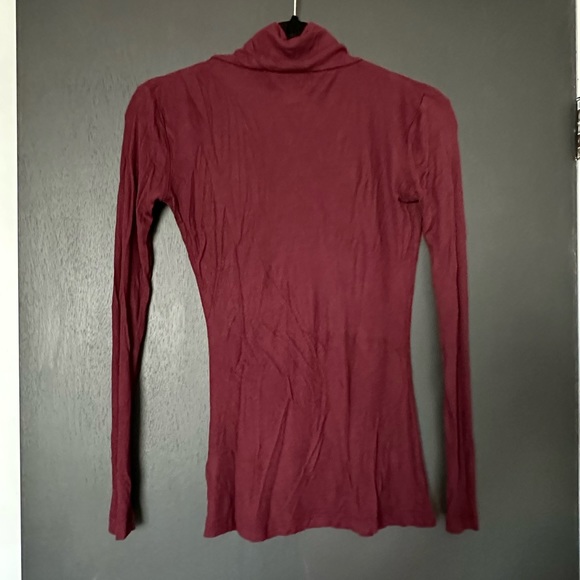 1.State Burgundy Mockneck - Size Small - Picture 3 of 3